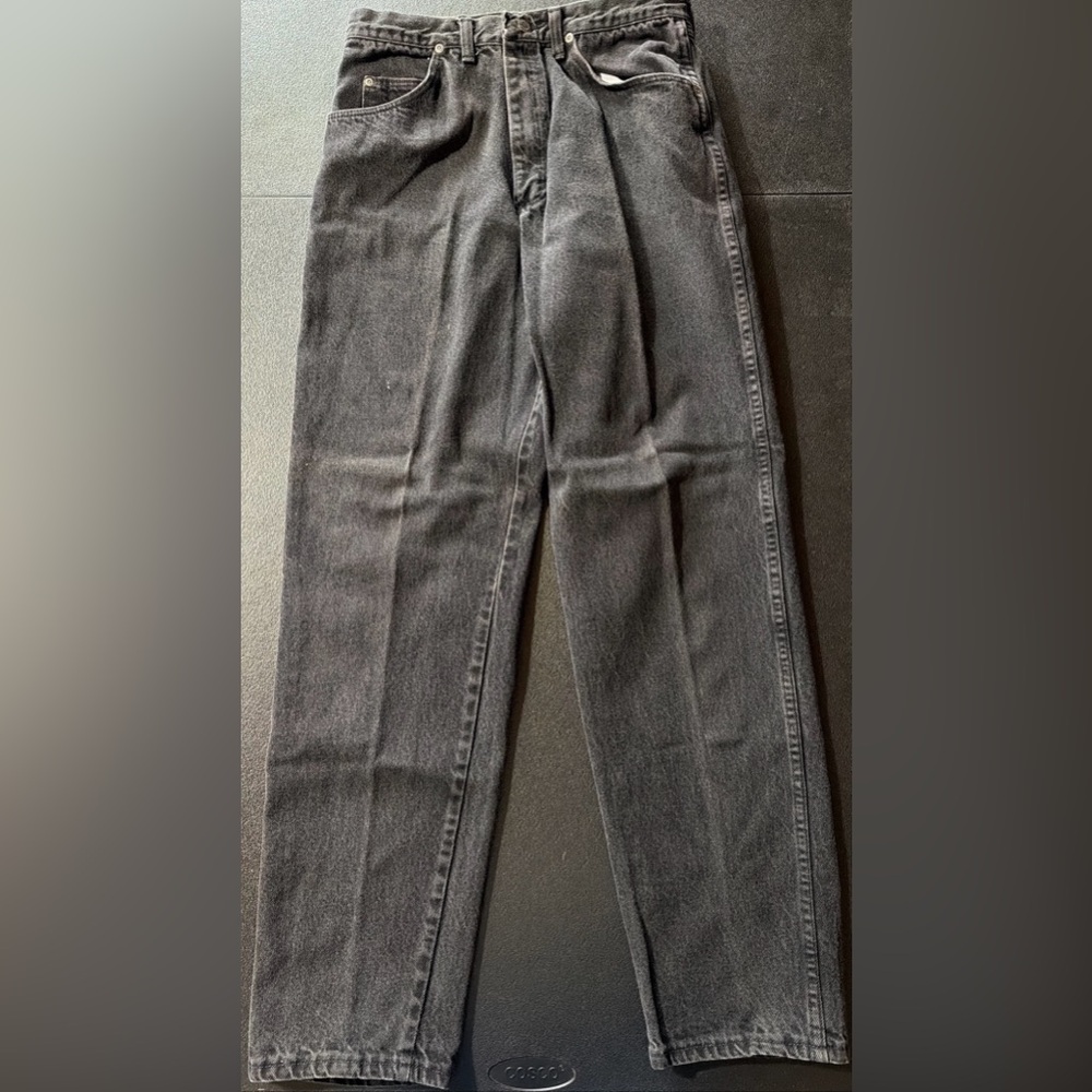 Wranglers Vintage Black Jeans 34x34  Straight Leg Relaxed Fit 100% Cotton